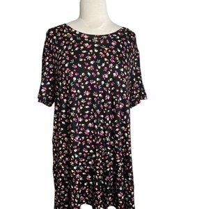 Popyoung Black Floral Flowy Top – NWT